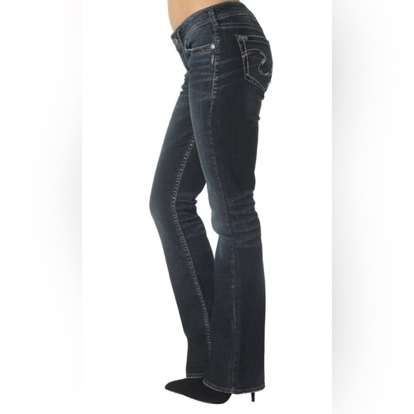 SILVER Aiko Bootcut Jean in Dark Wash Size 28 Waist / 33 Length - Picture 11 of 12